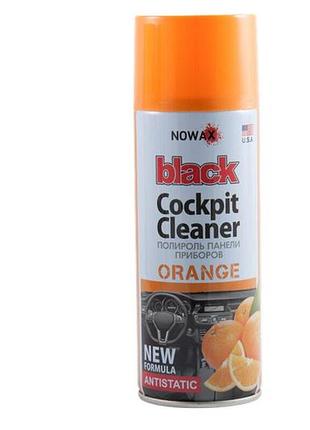 Полироль для панели приборов nowax cockpit cleaner spray апельсин, 450мл