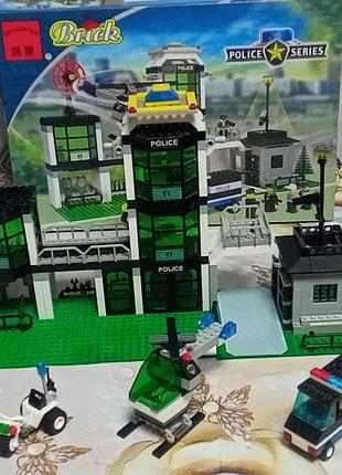 Продам конструктор "полиция. полицейский участок" 430 деталей brick-110