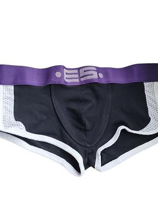Черные спортивные трусы мужские боксеры шорты es collection s оригинал