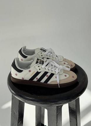 Женские кроссовки adidas samba | floral white premium,акция!