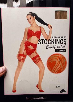Чулки на широкой резинке без силикона hunkemoller.