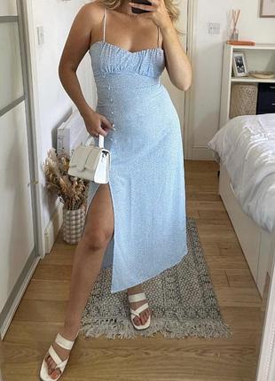 Блакитна сукня zara