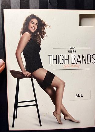 Бандалетки черные гладкие на силиконе hunkemoller.
