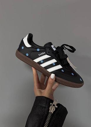 🔥 женские кроссовки adidas samba floral black premium | акция!