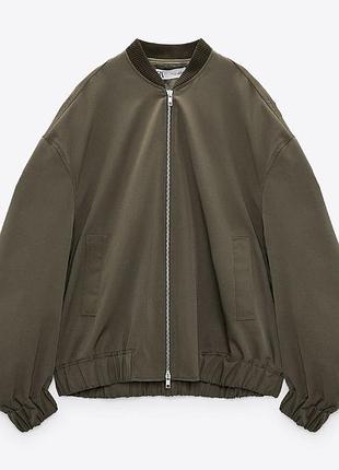 Zara жіночий бомбер, куртка, оверсайз, лімітована колекція, розмір s оригінал зара