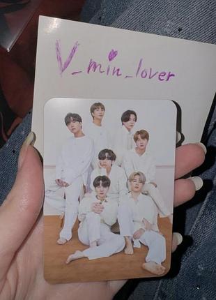 Bts dicon офіційна спільна карта мемберів бтс колекційна