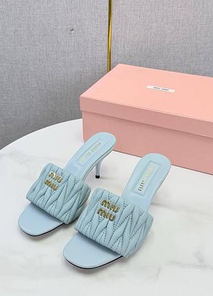 Босоніжки мюлі miu miu 12-14 робочих днів