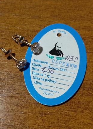 Сережки пусети