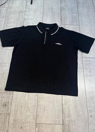 Вінтажне поло чорне umbro