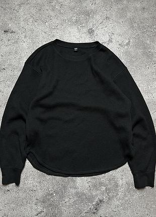 Жіночий базовий оверсайз лонгслів світшот uniqlo