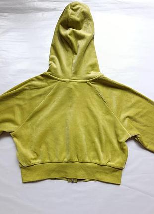 Укорочена плюшева кофта h&amp;m 4