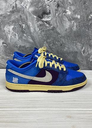 Кожаные кроссовки nike dunk low sp x undefeated 44.5/28.5 см