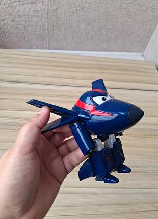 Самолет-трансформер агент чейз супер крылья super wings transforming agent chase 2