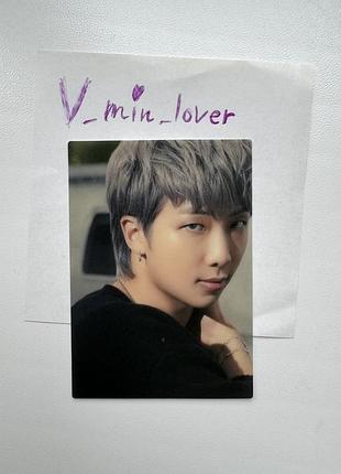 Bts rm японська офіційна пластикова карта намджун bts the best