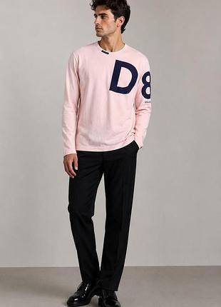 Чоловічий рожевий лонгслів dolce & gabbana
