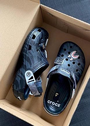 Тапки crocs x bape