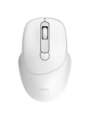 Компьютерная беспроводная мышь wiwu wm113 2.4g usb с тихими кнопками 800/1200/1600 dpi белая