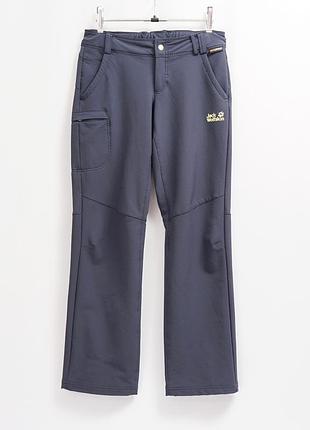 Треккинговые брюки софтшел jack wolfskin softshell junior pants 164 см/xs
