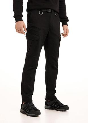 Зимние тактические брюки чёрные pobedov trousers tactical зима l