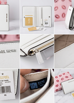 Оригінальний шкіряний гаманець michael kors jet set travel slim bifold (новий)