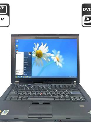 Ноутбук lenovo thinkpad t400 / 14" (1440x900) tn / intel core 2 duo p8400 (2 ядра по 2.2 ghz) / 6 gb ddr3 / 160 gb hdd / intel hd