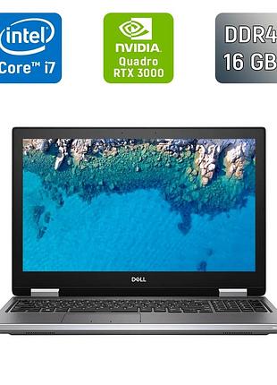 Мобільна робоча станція dell precision 7740 / 17.3" (1600x900) tn / intel core i7-9750h (6 (12) ядер по 2.6 - 4.5 ghz) / 16 gb