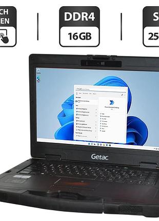 Напівзахищений ноутбук getac s410 g2 / 14" (1366x768) tn touch / intel core i5-8250u (4 (8) ядра по 1.6 - 3.4 ghz) / 16 gb ddr4 /