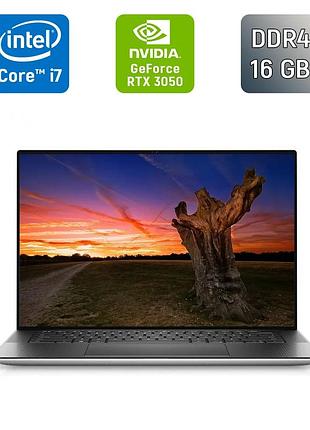 Игровой ноутбук б-класс dell xps 15 9510 / 15.6" (1920x1080) ips / intel core i7-11800h (8 (16) ядер по 2.3 - 4.6 ghz) / 16 gb