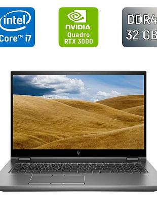Мобильная рабочая станция hp zbook fury 17 g7 / 15.6" (1920x1080) ips / intel core i7-10850h (6 (12) ядер по 2.7 - 5.1 ghz) / 32