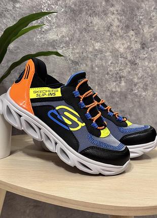 30р и 32р, новые детские кроссовки skechers glide на мальчика, стелька 19см и 20см