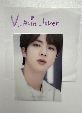 Bts the best jin пластика офіційна колекційна японська карта джин бтс