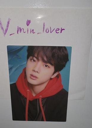 Bts the best jin офіційна карта джин пластикова японська