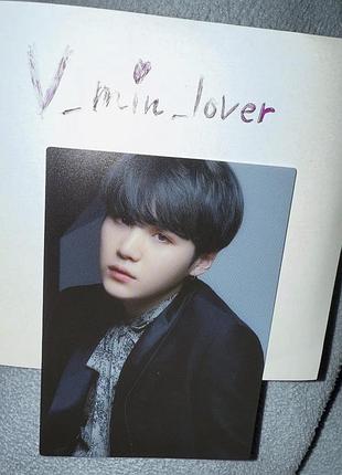 Bts the best suga офіційна пластикова карта юнгі японська