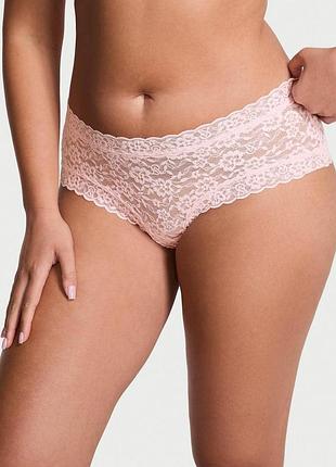 Жіночі трусики victoria's secret (697432658824) lacie sparkle cheeky xxl рожеві