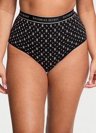 Женские трусики victoria's secret (715632489724) brief logo cotton modern m черные