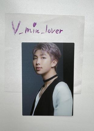 Bts the best rm офіційна японська пластикова карта намджун