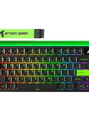 Магнитная игровая клавиатура attack shark r85 he black (75%, hall effect, rapid trigger, 8000hz, rgb lightbox)