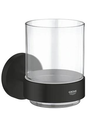 Стакан стеклянный с держателем grohe essentials (1022562430)