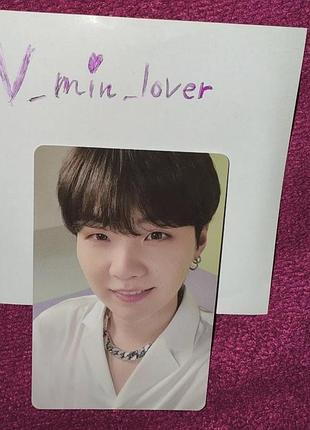 Bts suga festa офіційна колекційна карта юнгі