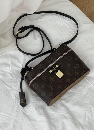 Сумка louis vuitton classic lambskin lux - без кирпичочки коричневый есть