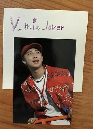 Bts permission to dance on stage – mini photo card rm намджун карта