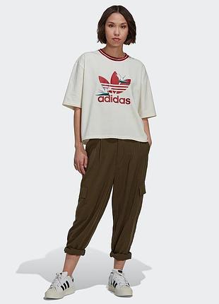 Adidas originals thebe magugu bird of paradise loose tee женская лімитована футболка