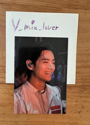 Bts v permission to dance on stage – mini photo card техьон
