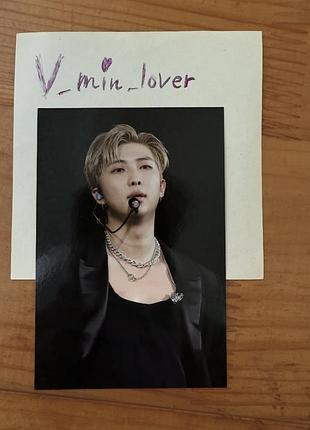 Bts rm permission to dance on stage – mini photo card hybe insight намджун
