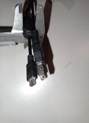Кабель usb a m 4х12 мм - mini usb b m 3х7 мм с ферритовым фильтром 155 см vega tech