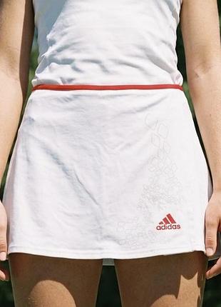 Брендова спортивна тенісна спідниця-шорти adidas clima365