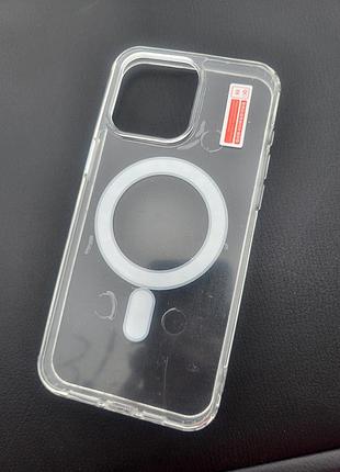 Пластиковый чехол на айфон 15 про мах (magsafe)