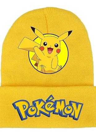 Трикотажная шапка с изображением pikachu 10+ лет