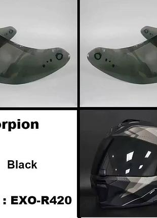 Візор на шолом scorpion (black) exo r420