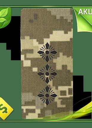 Ve погон на липучке camotec new version старший лейтенант для военных нашивка из кардуры пиксельная из n6w_ver